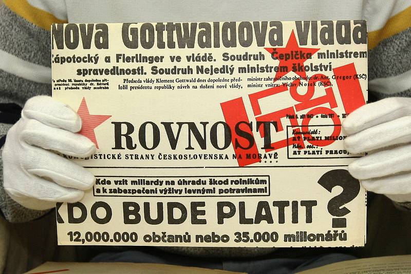 Rovnost v minulosti informovala třeba o složení nové vlády Klementa Gottwalda. Psal se rok 1947.