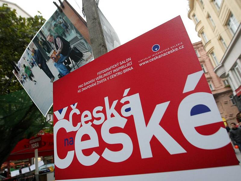 Pouliční výstava Česká na České v Brně.