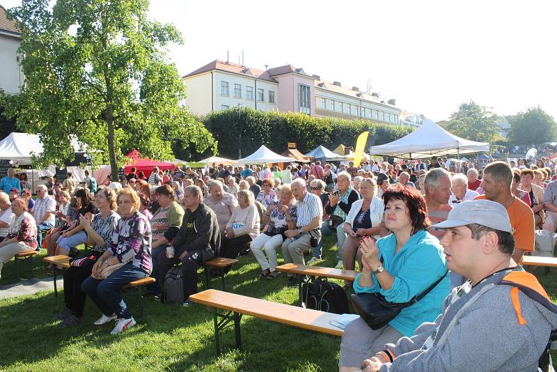 Park na brněnském Slovanském náměstí se v sobotu naplnil lidmi, kteří přišli oslavit letošní ročník Erbovních slavností Králova Pole.