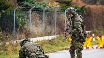 U cvičení s krycím názvem Safeguard Čebín 2022 trénovali vojáci ochranu kritické infrastruktury. Spolupracovali také se složkami integrovaného záchranného systému.