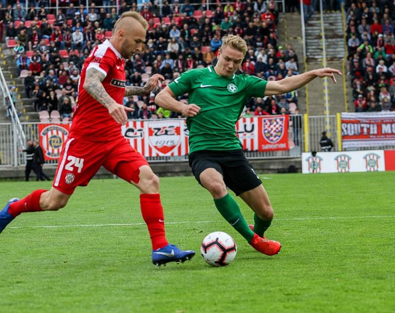 Úvodní utkání baráže o FORTUNA:LIGU Zbrojovka Brno - 1. FK Příbram 3:3