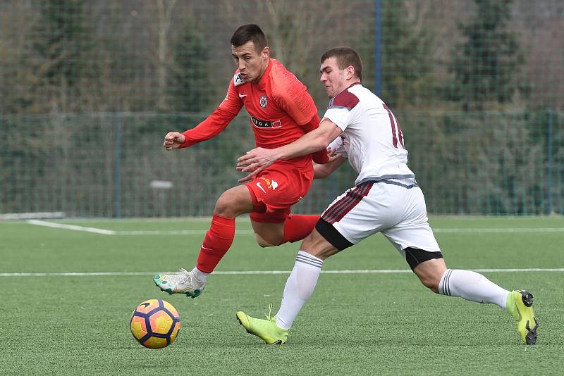 Brno 15.2.2020 - přípravné utkání mezi FC Zbrojovka Brno v červeném proti FK Železiarne Podbrezová