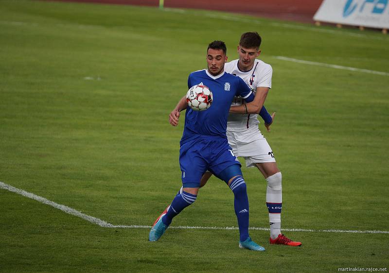 FORTUNA:NÁRODNÍ LIGA: Vyšehrad - Líšeň (bílé dresy) 1:1.