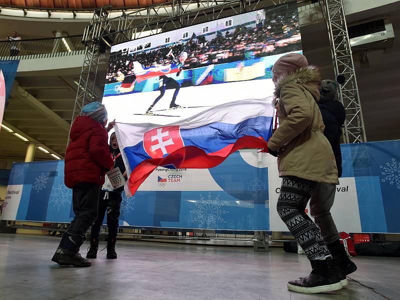 Olympijský festival v areálu brněnského výstaviště. Sobota 17. února.