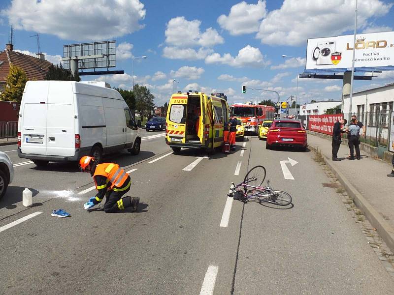 Ke srážce Porsche s cyklistou vyjížděli v úterý odpoledne jihomoravští policisté.