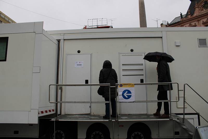 Očkovací kamion bude na náměstí Svobody v Brně do konce března.