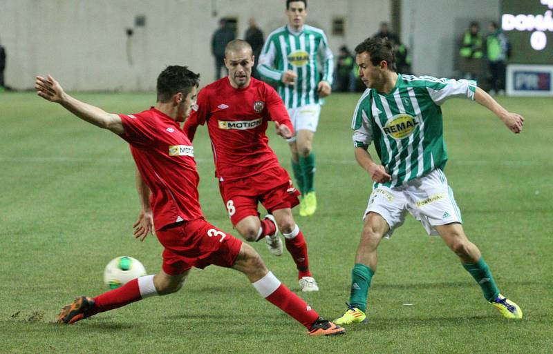 Fotbalisté Bohemians Praha 1905 v závěrečném podzimním kole remizovali 1:1 s Brnem.