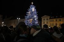 Rozsvícení vánočního stromu na Zelném trhu v Brně
