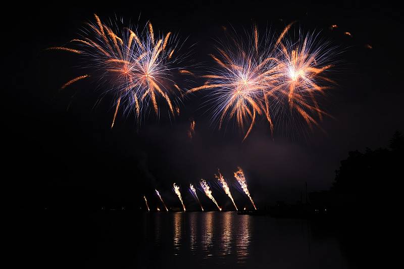 Ohňostroje festivalu Ignis Brunensis.