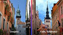 Centra Znojma a estonského Tallinu.