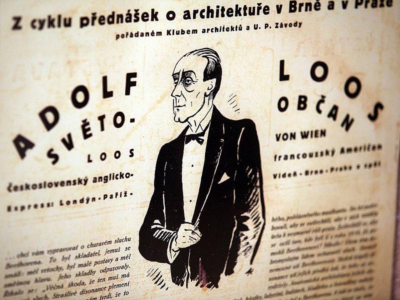Výstava v Brně věnovaná Adolfu Loosovi.