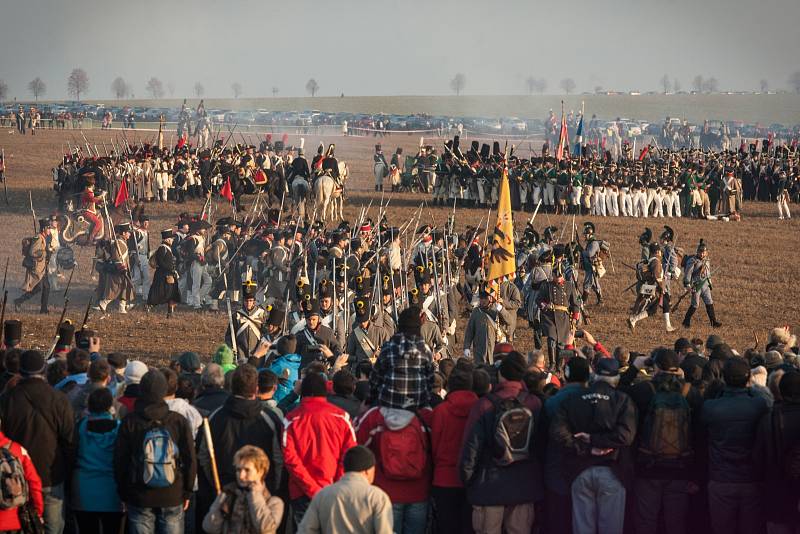 Bitvu tří císařů u Slavkova vidělo osmnáct tisíc lidí.