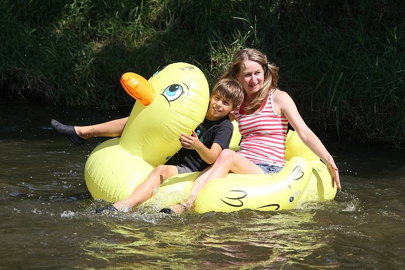 Pestrý program nabídl sobotní Festival na nábřeží. Konal se na několika místech podél řeky Svitavy od Bílovic po Tuřany. Součástí byla i neckyáda.