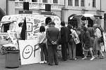 Červen 1990, svobodné volby v Chomutově.