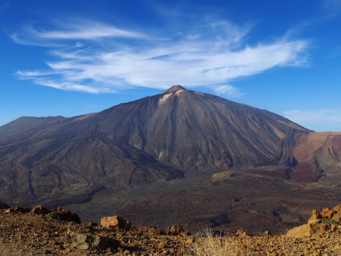 Nejvyšší hora Španělska - sopka Pico del Teide na kanárském ostrově Tenerife. Ilustrační foto.