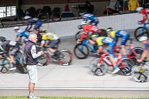 Mezinárodní bodovací cyklistický závod 500+1 kolo na brněnském velodromu.