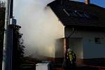 Požár rodinného domu v Nosislavi