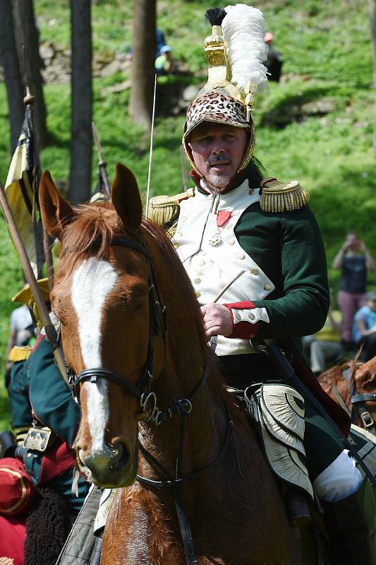 Bitva napoleonských armád o hrad Veveří.