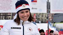 Olympijský festival v areálu brněnského výstaviště - bronzová medailistka Eva Samková.