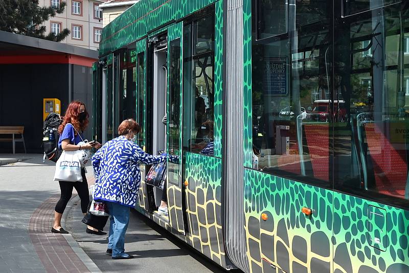 Brno 24.4.2020 - nová tramvaj Drak z projektu Tramvaj pro Brno