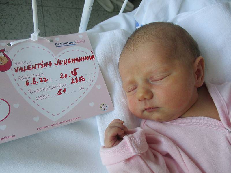 Valentýna Jungmannová, 6. 8. 2022, Horní Bojanovice, Nemocnice Břeclav, 51 cm, 2850 g