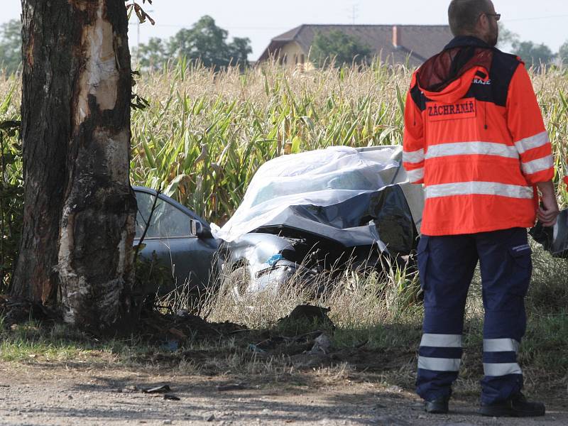 Tragická dopravní nehoda u Malešovic. Řidička při ní zemřela.