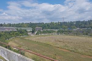 Fotbalový stadion za Lužánkami v Brně.