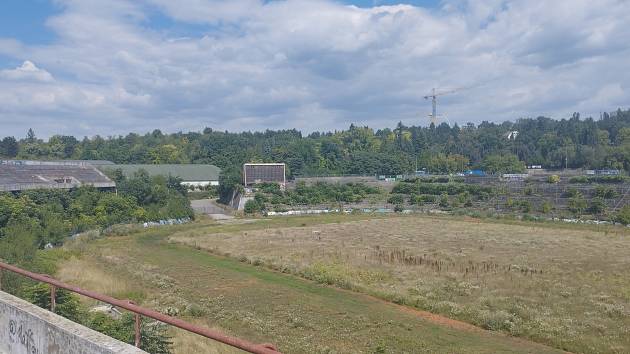 Fotbalový stadion za Lužánkami v Brně.