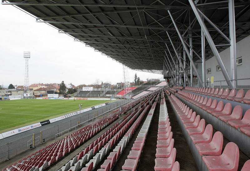 Fotbalový stadion v Srbské ulici v Brně.