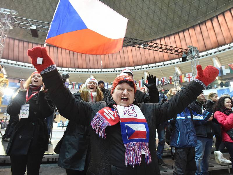 Olympijský festival v areálu brněnského výstaviště. Sobota 17. února.