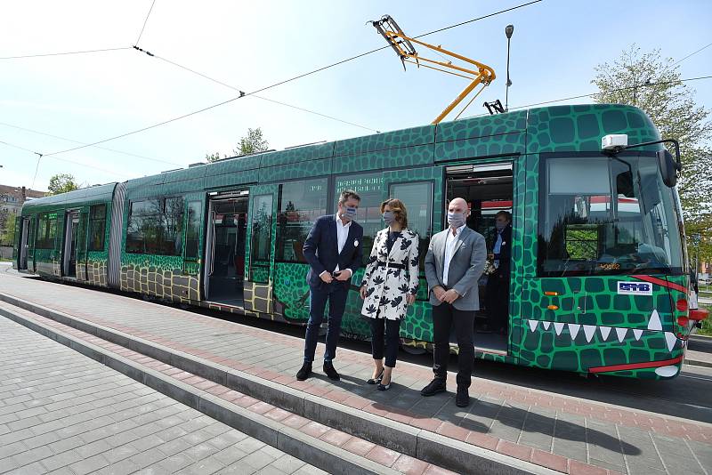 Brno 24.4.2020 - nová tramvaj Drak z projektu Tramvaj pro Brno