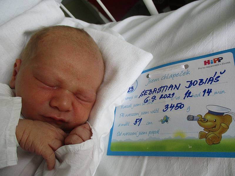 Sebastian Dobiáš, 6. 9. 2021, Milovice, Nemocnice Břeclav, 3450 g, 51 cm