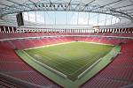 Vizualizace podoby stadionu za Lužánkami z roku 2008. Projekt je třeba upravit, aby odpovídal současným požadavkům.