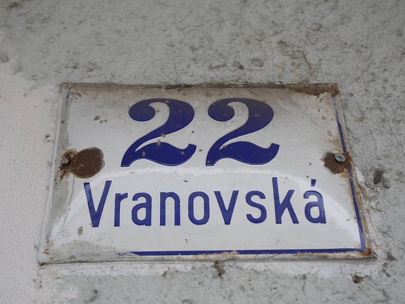 Brno dům ulice Vranovská č.p. 22