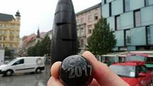 Limitovaná edice kuliček z brněnského orloje u příležitosti oslav Dne Brna v roce 2017.