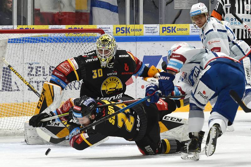 Brno 26.1.2020 - domácí HC Kometa Brno v bílém proti HC Litvínov (David Honzík)