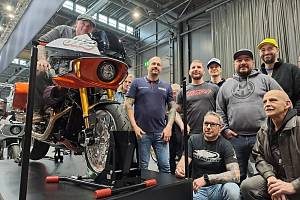 Značka Harley Davidson představuje své nové modely na Motosalonu na brněnském výstavišti.