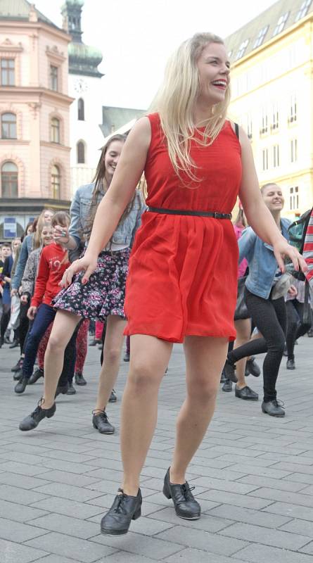 Stepařský flash mob v Brně. 