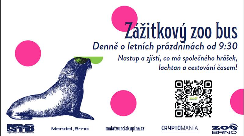 Novinkou letošních prázdnin je zážitkový zoo bus. V provozu bude od 1.7. 2022. První vyráží v 9:30 z náměstí Svobody v Brně.
