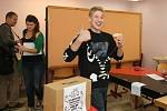 Druhý den Studentských předčasných parlamentních voleb na brněnském Biskupském gymnáziu.