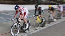 Mezinárodní bodovací závod na 500+1 kolo v brněnském velodromu. Vítězství slavil cyklista Martin Bláha.