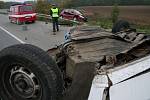 Při srážce auta značky Škoda 120 s Peugeotem zemřel jeden člověk.