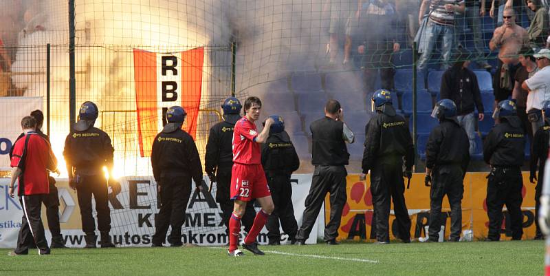 Fanoušci na zápase Brno-Zlín