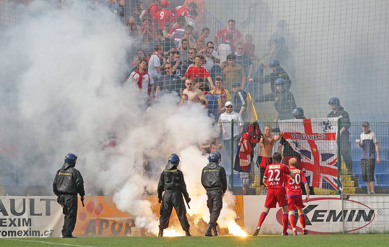 Fanoušci na zápase Brno-Zlín