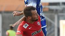 Brno 26.7.2019 - domácí FC Zbrojovka Brno v červeném (Adam Fousek) proti FK Pardubice