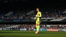 Fotbalový brankář Václav Hladký v dresu Ipswich Town.