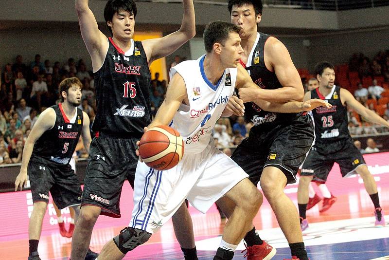 Čeští basketbalisté v Brně zdolali Japonsko.