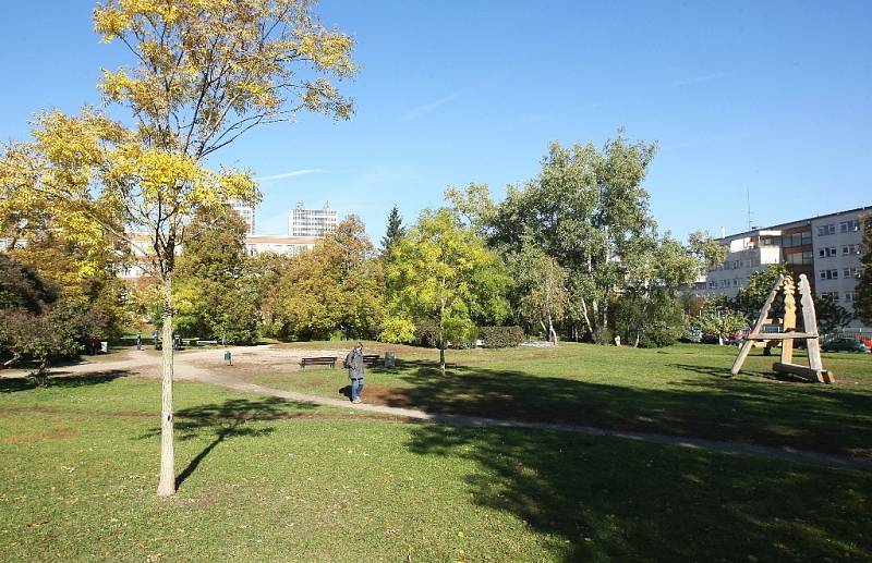 Brněnský park Björnsonův sad.