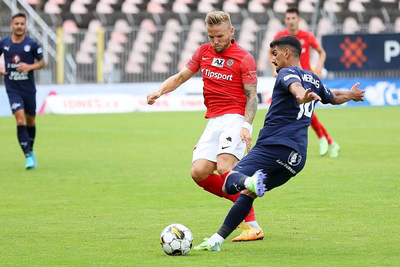 Fotbalisté Zbrojovky Brno remizovali v úvodním klání FORTUNA:LIGY se Slováckem 2:2. Foto: Petr Nečas