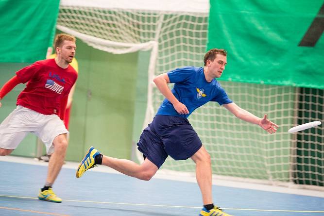 Loňské halové mistrovství České republiky v ultimate frisbee.